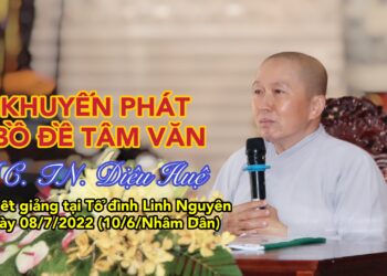 Sư cô Thích nữ Diệu Huệ thuyết giảng tại Tổ đình Linh Nguyên