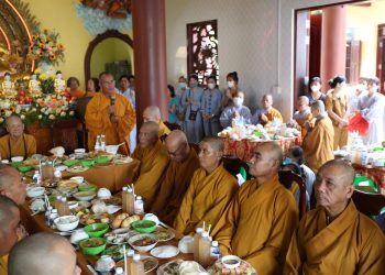 Tịnh thất An Tâm, xã Mỹ Hạnh Nam chú nguyện đúc đại hồng chung