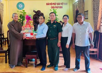 Chùa Pháp Minh đón tiếp phái đoàn Huyện ủy – HĐND – UBND – UBMTTQVN huyện Đức Hòa chúc tết