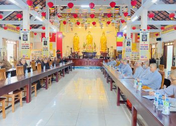 Ban Trị sự GHPGVN huyện Đức Hòa họp mặt đầu xuân Quý Mão 2023